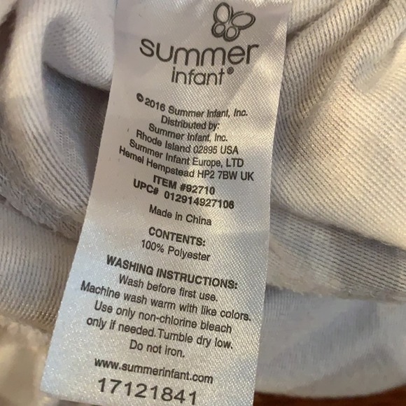 Summer Infant White Gray Chevron Soft Diaper Changing Table Fitted Sheet Cover - Picture 4 of 4